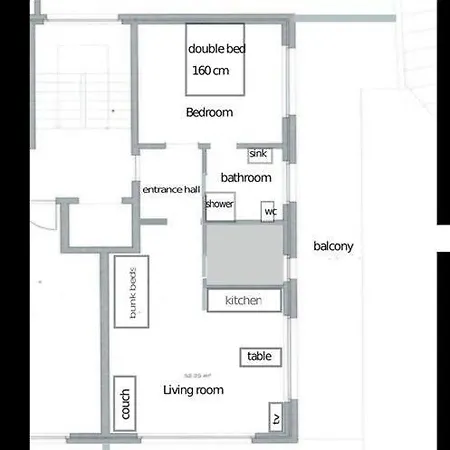 2.5 Pieces Au Coeur De Fee Apartment